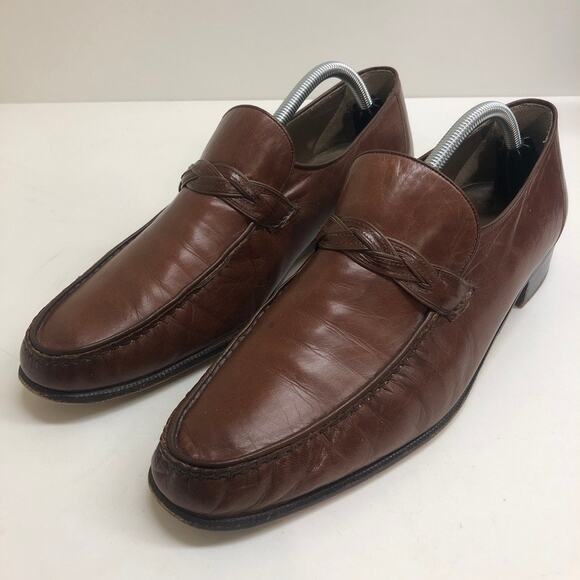 Bally | Shoes | Vintage Bally Brown Leather Loafers  display picture 1
